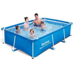 Bể bơi khung chống kim loại Bestway 56403 (260cm x 170cm x 61cm), tặng kèm bóng nhiều màu