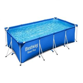 Bể bơi khung kim loại Bestway 56405, tặng kèm 2 khẩu súng nước, kích thước 400cm*211cm*81cm