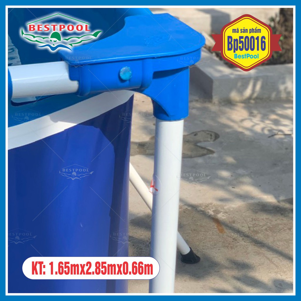 Bể Bơi Mini Bestpool BP50016 1.65m x 2.85m x 0,66m Bể Bơi Khung Kim Loại, Bể Bơi Trẻ Em